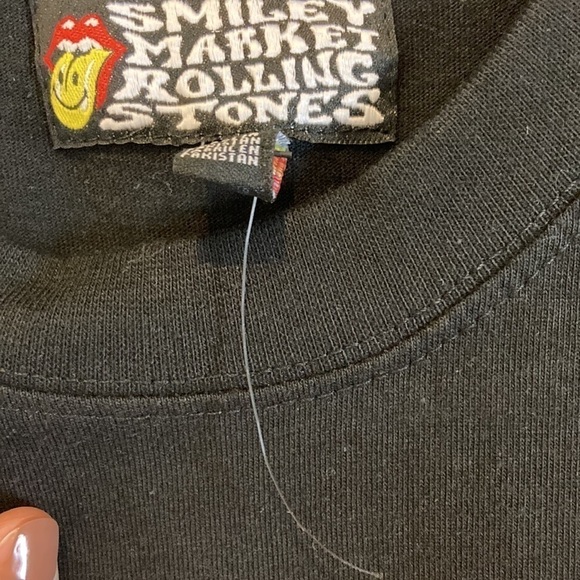 Market x Smiley x The Rolling Stones Unisex T-Shirt Black S Concert Streetwear - Picture 14 of 16